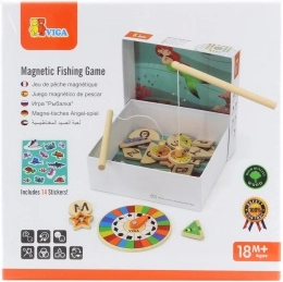 Magnetisk fiskespil i træ VIGA