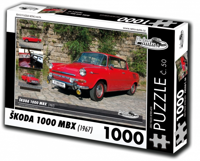 Puslespil Retro-biler Škoda 1000 MBX (1967) – 1000 brikker