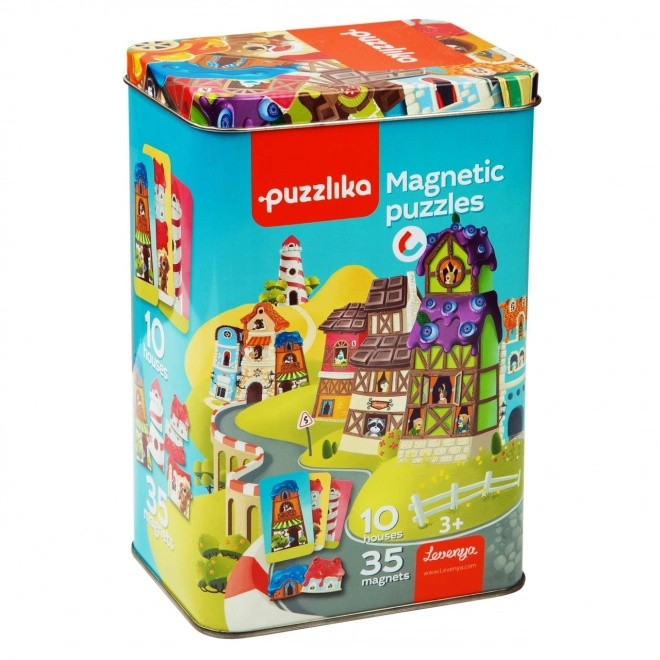 Magnetisk spil Huse til børn