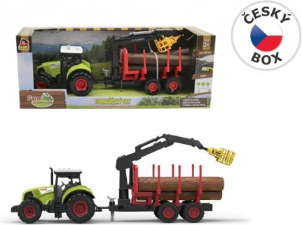 MaDe traktor med trailer og arm – grøn