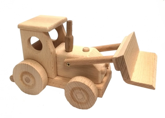 Trætraktor med skovl