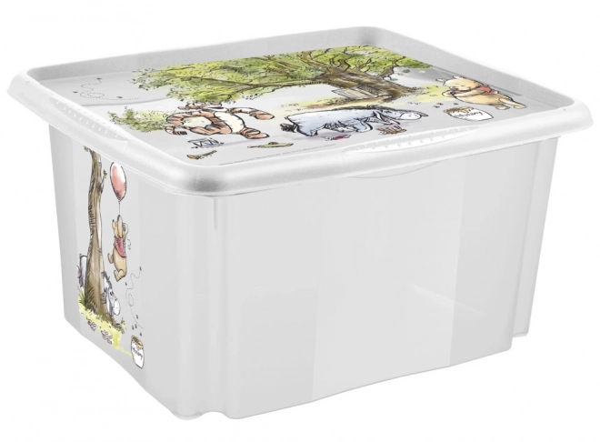 Opbevaringsboks med låg stor "Winnie", Transparent II