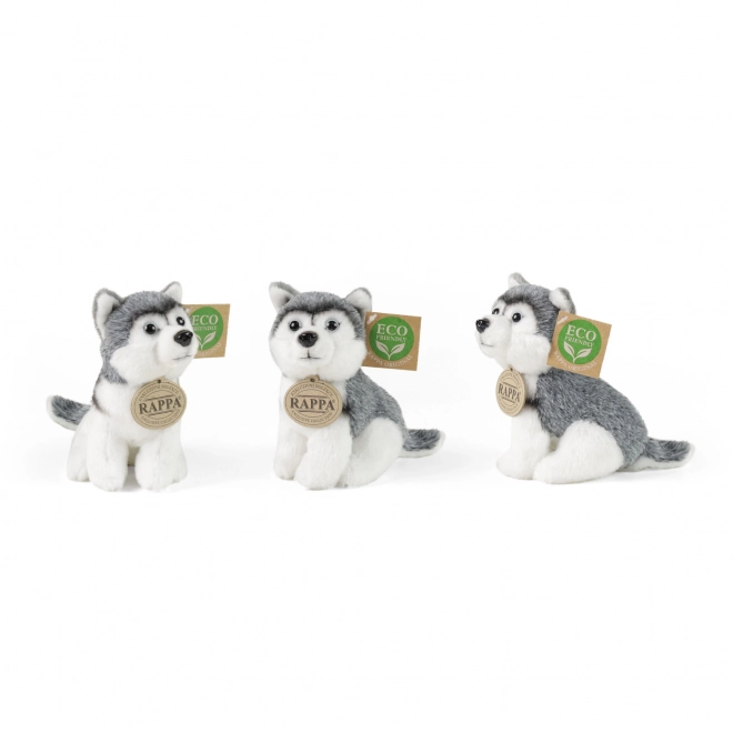 Plys-hund siddende 13 cm ECO-FRIENDLY