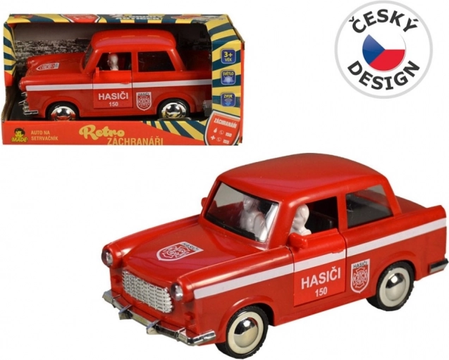 Retro brandbil med friktionstræk