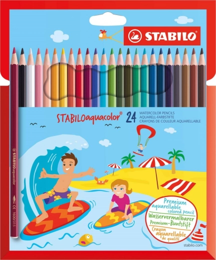 Sæt med akvarel farveblyanter STABILO Aquacolor