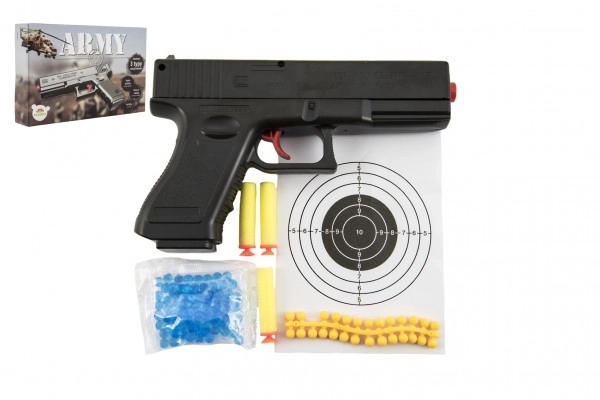 Kuglepistol med tilbehør 20 cm