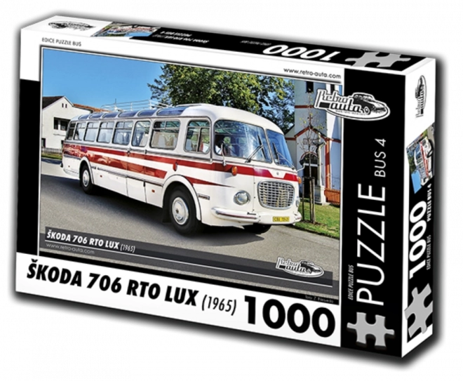 Puslespil Retro-biler Škoda 706 RTO LUX bus 1000 brikker