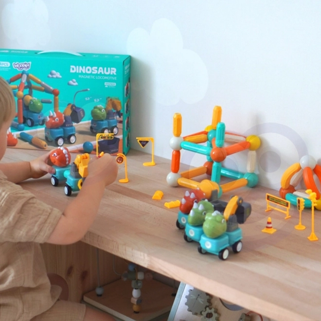 Woopie magnetiske klodser dinosaur konstruktionssæt