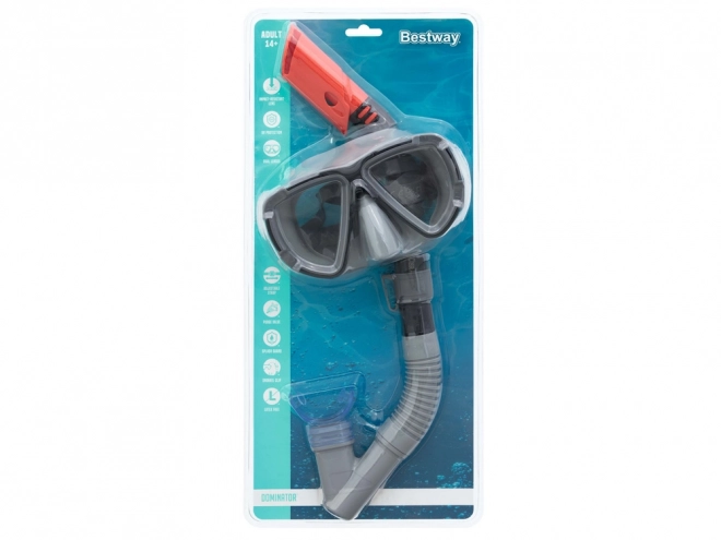 Maske og snorkel til dykning Bestway – Sort