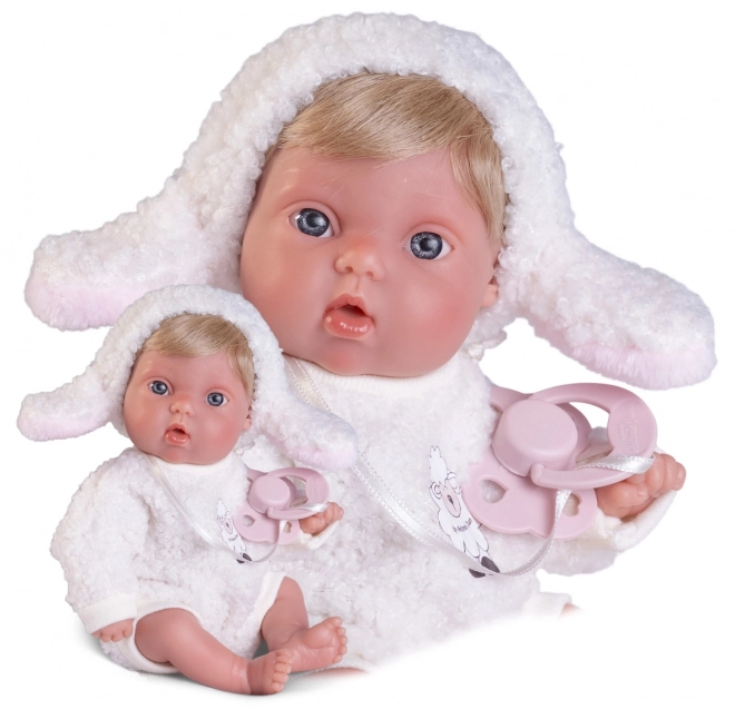 Antonio Juan 85317-2 Picolín fårekylling - realistisk babydukke med hel vinylkrop - 21 cm