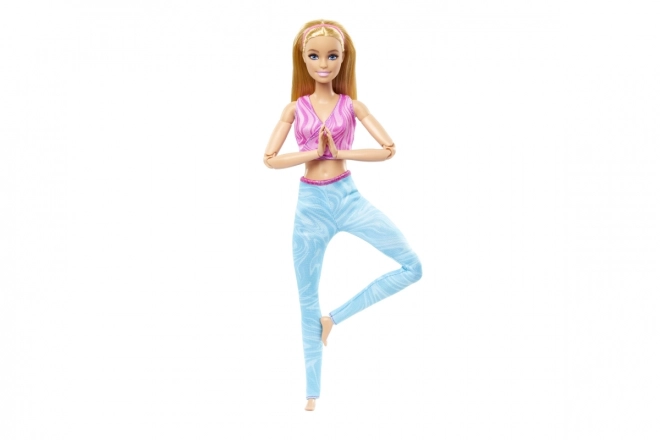Barbie i bevægelse - Blondine med blå leggings HRH27