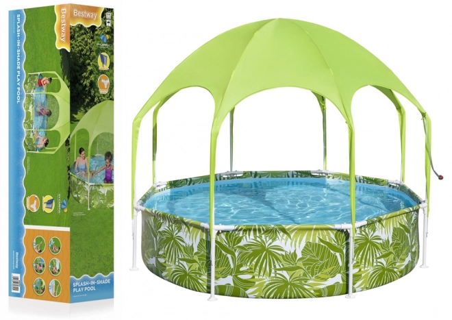 Børnepool til haven 244 cm x 51 cm Bestway 56432 Grøn
