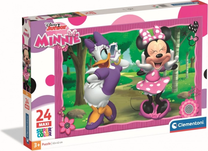 puslespil minnie og daisy på gåtur maxi 24 brikker