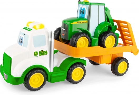 Traktor Johnny med anhænger til børn - John Deere