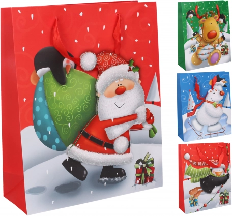 Gavepose M 26 × 32 × 10 cm – julemotiver