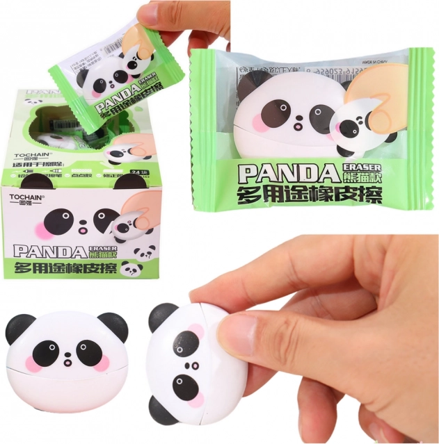 Viskelæder til viskning formet som en panda