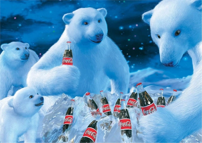 Puslespil Coca Cola Isbjørne 1000 brikker