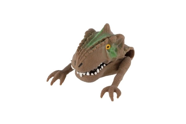 Dino-dukke til fingeren 6x8cm silikone 3 farver