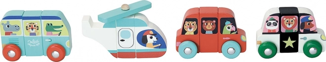 Vilac træ-magnetpuslespil transport