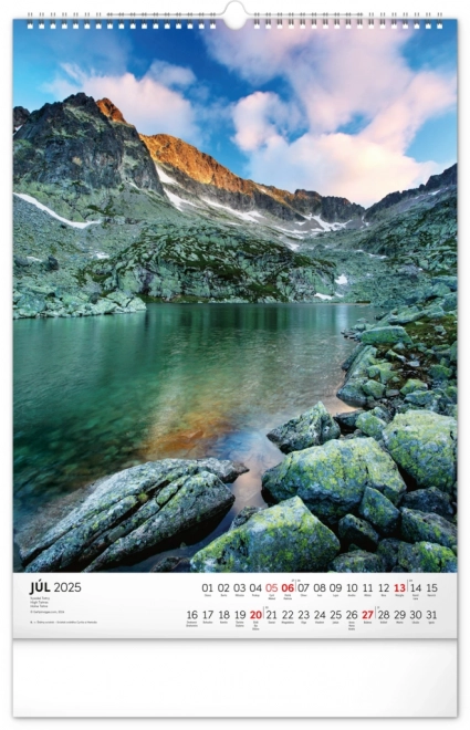 NOTIQUE Vægkalender Tatry 2025, 33 x 46 cm