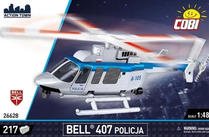 Cobi byggesæt Bell 407 Police – civil helikopter 1:48