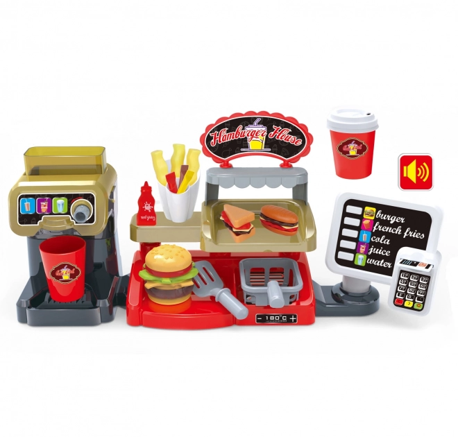 Fast Food XXL med kasseapparat og dispenser fra WOOPIE
