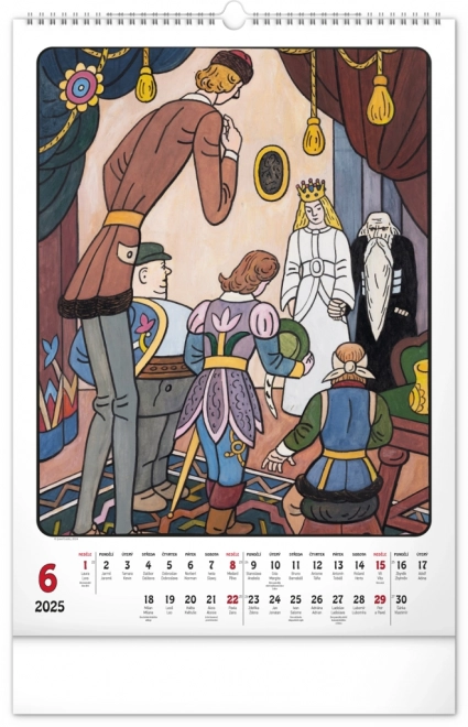 Vægkalender Josef Lada 2025, 33 × 46 cm
