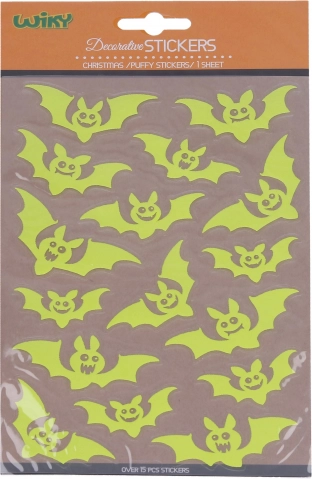 Selvlysende klistermærker til mørke Flagermus Halloween 25 × 14,4 cm