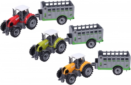 Metaltraktor med indhegning 19 cm