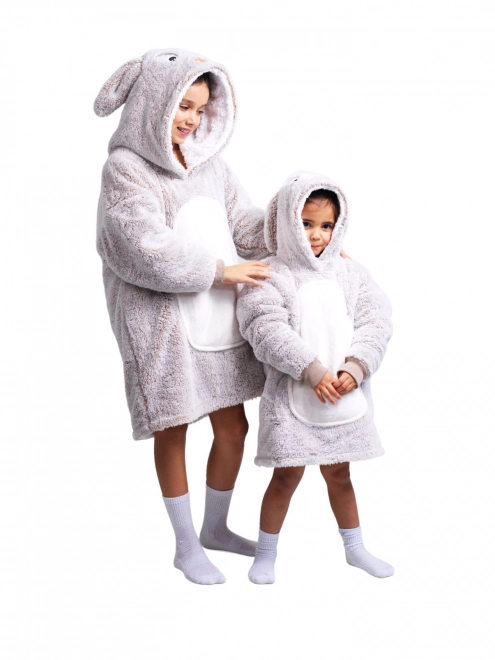 Cozy Noxxiez CH301 Kanin - varm TV-trøje med hætte for børn 3 - 6 år