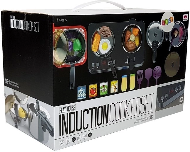 Induktions- og gaskogeplade med effekter