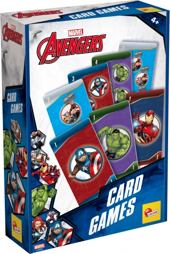 Store, holdbare kort med AVENGERS-helte