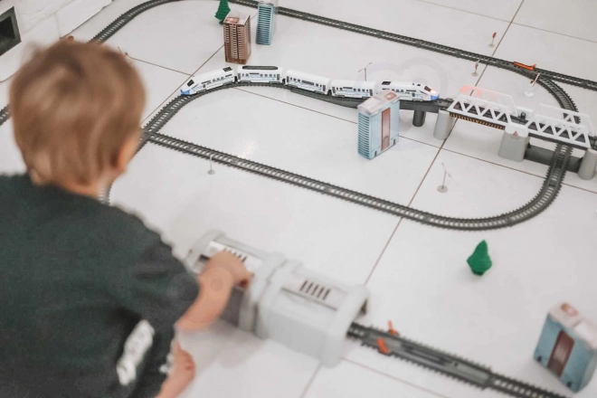 Elektrisk togsæt Woopie med bro og tunnel