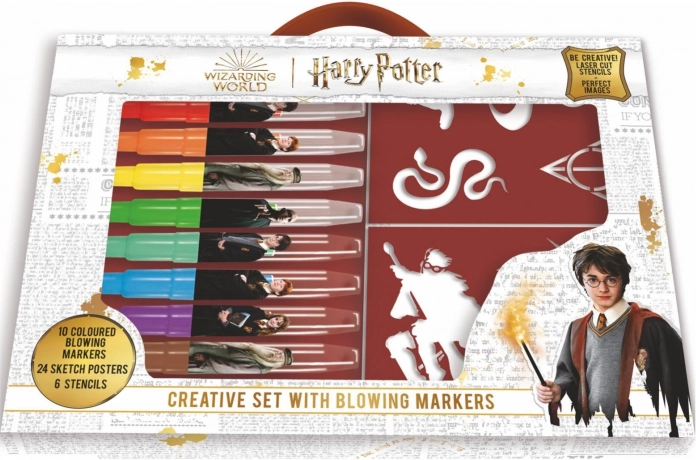 Kreativt sæt med blæse-tusch Harry Potter