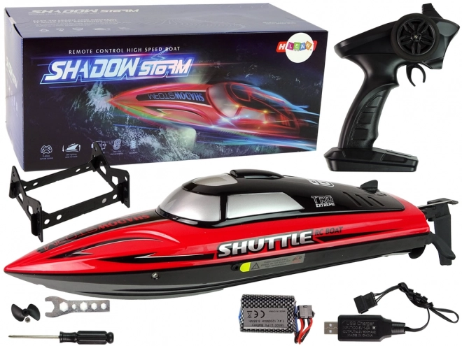 R/C Motorbåd 2.4G Rød 20-25 km/t