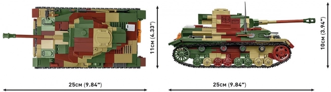 Byggesæt WWII Panzerkampfwagen IV Ausf. G fra 1107 dele