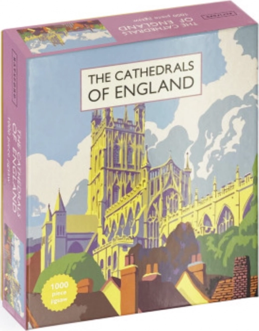 Galison puslespil katedraler i England 1000 brikker