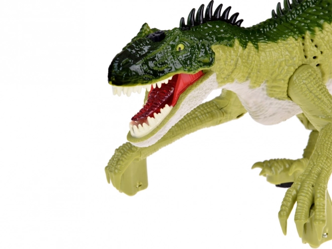 Grøn dinosaur med fjernbetjening