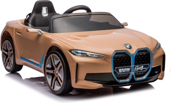 Elektrisk børnebil BMW I4 guld 4x4