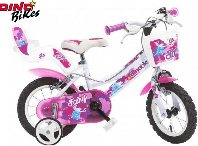 Børnecykel Dino Bikes 12" hvid