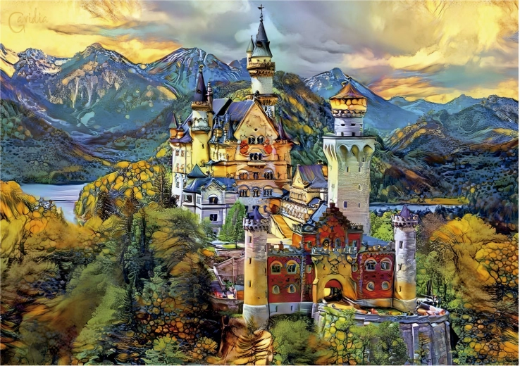 Educa puslespil Neuschwanstein 1000 brikker