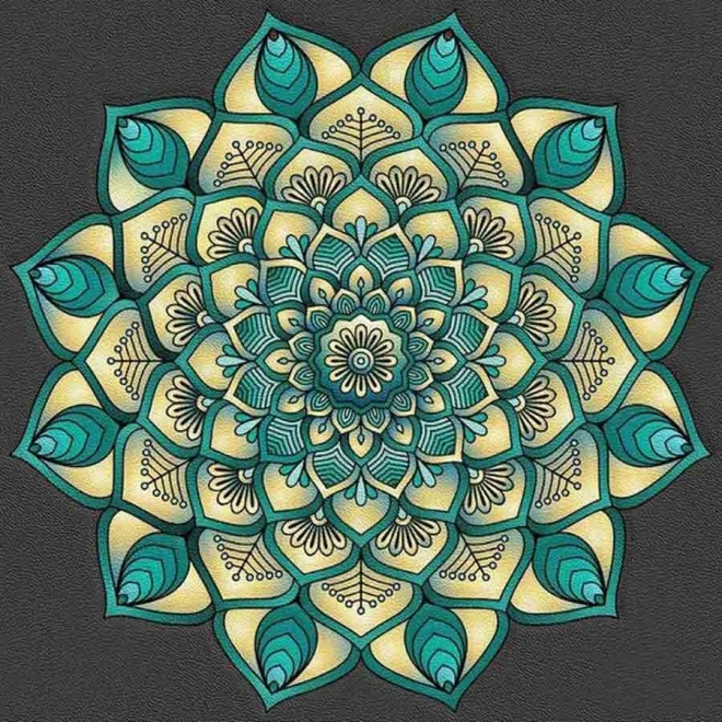 Diamantmaling Turkis mandala