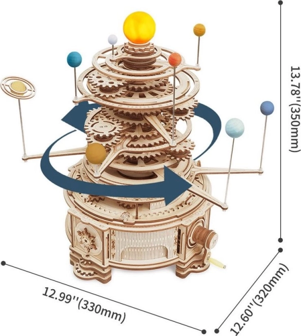 RoboTime 3D træmekanisk puslespil Planetarium