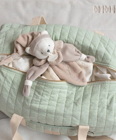 Doudou gaveæske - plys bamse 24 cm