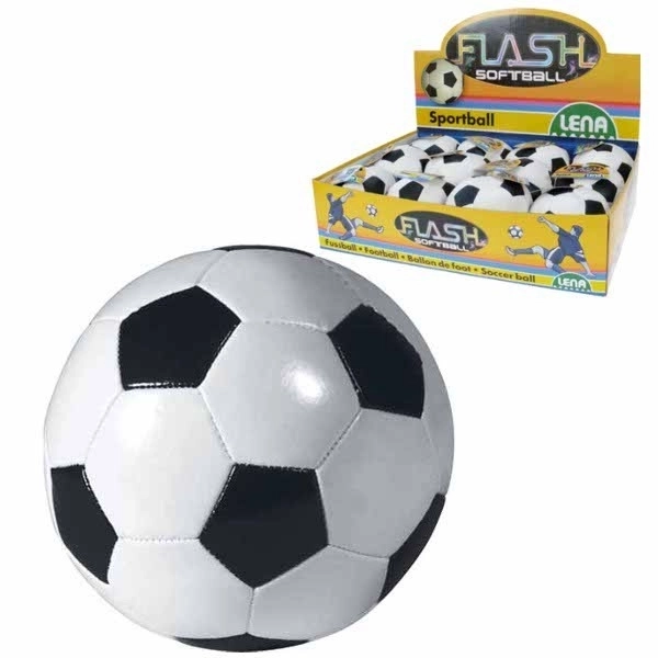 Softbold sort-hvid 10 cm