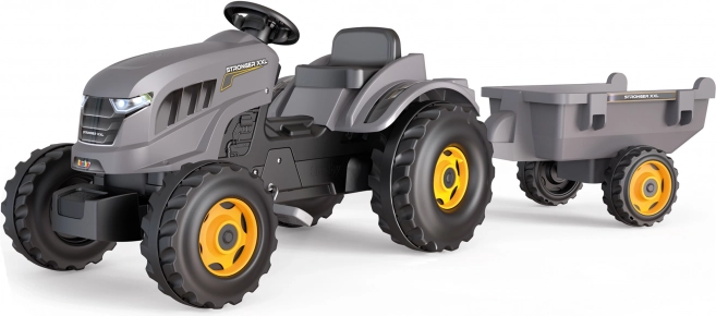 traktor til at træde på smoby stronger xxl med aftagelig trailer