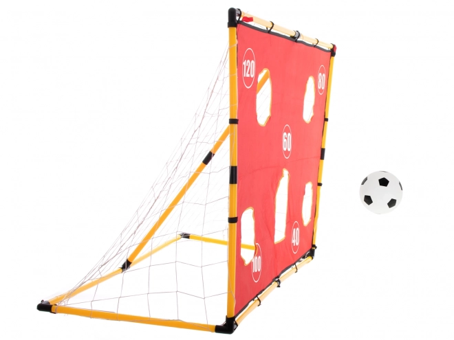 Træningsfodboldmål med måldug og bold