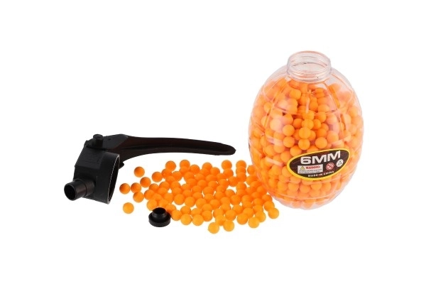 Kugler til pistol 800 stk 6mm gummi 10cm i granat 3 farver