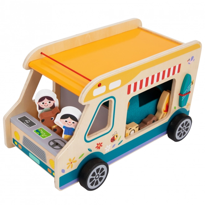 Træ Karavan fra Tooky Toy med Campingfigurer