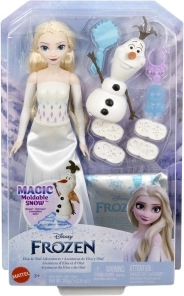 Frozen dukke Elsa med Olaf og magisk sne